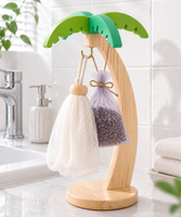 Support de rangement créatif pour fruits en bois massif, présentoir suspendu en fil métallique pour bananes, pour salon et bureau