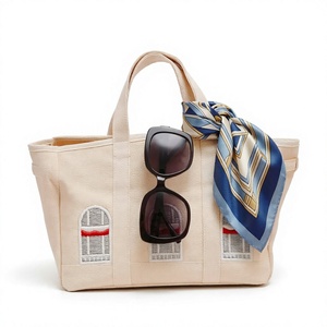 2026 Hot selling Vintage Waterproof <b>Canvas</b> Tote Bag Zipper Shoulder Handbag Large Capacity for <b>Beach</b> Shopping Travel - Product Image 3