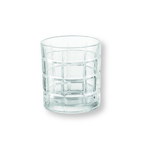 Set di 6 Bicchieri Moderni Quadrati in Vetro Italiano Trasparente, Lavabili in Lavastoviglie, per Acqua e Cocktail - Product Image 1
