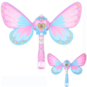 Totalmente automático de <span class=keywords><strong>hadas</strong></span> mágica varita de la burbuja con alas de mariposa eléctrica máquina de burbujas juguetes - Product Image 6