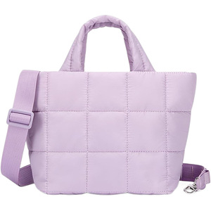 Bolso bandolera acolchado pequeño para mujer, correa de hombro informal esponjosa con cadenas ajustables, forro de PU, nuevo diseño transfronterizo - Product Image 3