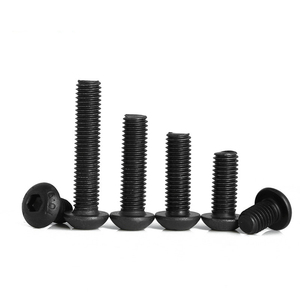 M2 M3 M4 M5 M6 M8 ISO7380 grado 10.9 acciaio ossido nero tondo testa esagonale bulloni viti a bottone - Product Image 3