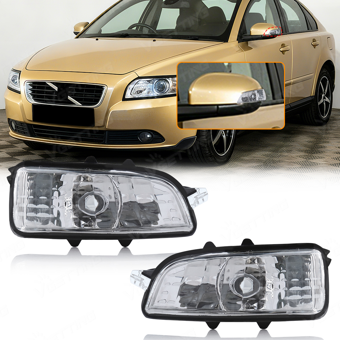 Wing Door Mirror Indicator Light – Fits Volvo C30, S40, S60, C70, S70, V70, S80, V50