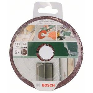 BOSCH - 2609256253 Fiber sanding sheets for <b>angle</b> <b>grinders</b>, aluminum oxide (5 pcs.) - EAN 3165140388566 ABRASIVES - Product Image 2