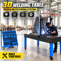 Nouvelle table de soudage en acier Q355 usinée CNC D28/D16, table de travail modulaire 3D avec accessoires de fixation pour la fabrication de soudures métalliques