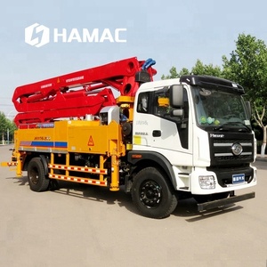 38m 50m 80m LKW-Betonmischer und Pumpen wagen hydraulische Beton zement pumpe LKW Kosten für Beton mast pumpen - Product Image 3