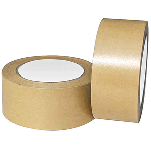 Cinta Adhesiva de Papel Kraft Ecológica, Adhesivo de Goma, de una Sola Cara, Sensible a la Presión, Autoadhesiva, Impermeable, Fácil de Rasgar, para Sellado de Bolsas - Product Image 1