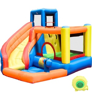 Glissière gonflable de maison de rebond d'obstacle parc aquatique gonflable - Product Image 3