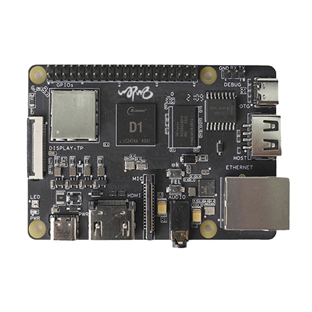 Sipeed Nezha 64bit RISC-V Linux SBC Development board, Allwinner with 1GByte DDR3, Support Tina/Debian system