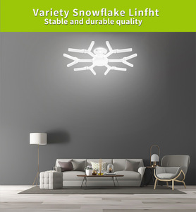 Ventilateur de plafond LED moderne avec lumière, base métallique réglable à 180°, blanc froid, pour maison et bureau, encastré, IP44, commande par interrupteur - Product Image 4