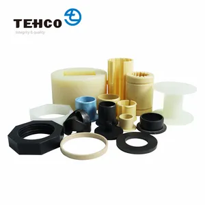 TEHCO üretici tedarikçi OEM özel stil plastik burç POM/PP/PTFE/PEEK renkli enjeksiyon kalıp naylon burç yapılmış.