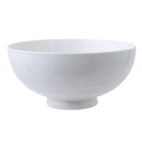 Bol à riz en porcelaine blanche renforcée, résistant aux éclats, vaisselle ronde pour hôtels, restaurants, traiteurs, vente en gros