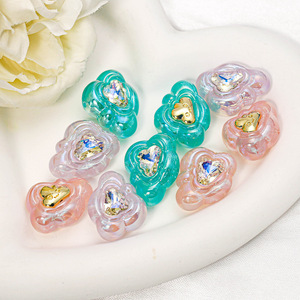 ลูกปัดพลาสติกรูตรงลายการ์ตูนเมฆโปร่งใสสำหรับสร้อยข้อมือวัสดุแฮนด์เมดแบบทำมือสำหรับอุปกรณ์เสริมโซ่โทรศัพท์มือถือ - Product Image 1