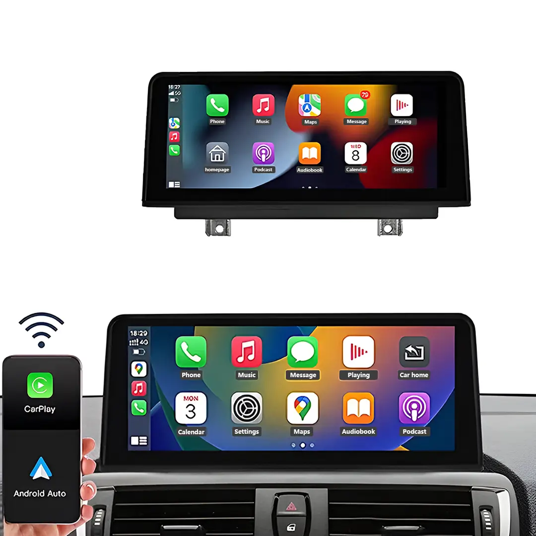 Android Car 12.3-inch QLED Media Player Touch GPS Carplay for Car radio For BMWs 5 Series F10 F11 2010-2016