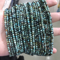 Perles intercalaires tubulaires en turquoise africaine naturelle en gros, 2*4mm, perles cylindriques en pierre 4*2mm pour la fabrication de bijoux