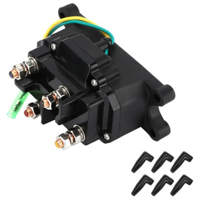 สวิตช์รีเลย์กว้านไฟฟ้า 12V 250A สำหรับรถยนต์รถออฟโรดสีดำ ABS รีโมทคอนโทรล - Product Image 3