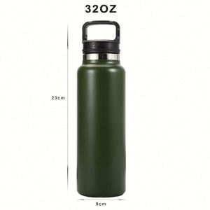 Bouteille isotherme sport en acier inoxydable de 32 oz, anti-fuite, personnalisable, pour camping, écologique, compatible eau bouillante - Product Image 1
