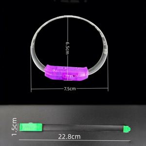 กำไลข้อมือเรืองแสง LED สีสันสดใส ทำจาก TPU ใส สลักโลโก้ด้วยเลเซอร์ตามสั่ง เหมาะสำหรับงานปาร์ตี้และการแสดงสด - Product Image 2