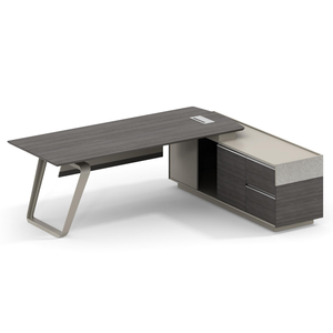 Muebles de Oficina Modernos, Escritorio de Oficina de Última Generación, Diseños de Mesa de Oficina de Lujo, Escritorio Ejecutivo para CEO, Mesa en Forma de L de MDF - Product Image 5