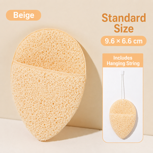 Éponge nettoyante épaisse en forme de goutte d'eau, sans latex, en polyuréthane hydrophile, exfoliante, pour démaquillage, tampons cosmétiques - Product Image 2