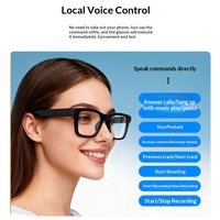 Occhiali Smart con Registrazione Video 1200W Pixel, Riproduzione Musicale, AI Vocale Intelligente e Traduzione in Tempo Reale per Chat GPT Big Model PC TR90 Push