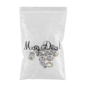 Set di 10 pezzi professionale di batteria in acciaio inossidabile rullante Bass Tom con testine a rete per uso da concerto include dado della guarnizione della presa d'aria - Product Image 2