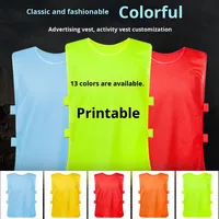 Maillot d'entraînement de football personnalisé pour activité promotionnelle, avec numéros d'équipe et de division imprimés pour l'expansion des groupes