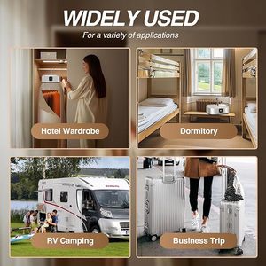 Secadora de Ropa Portátil Plegable de 600W, Tendedero Inteligente, Máquina Secadora Colgante, Secadora Eléctrica de Aire Caliente para Viajes con Temporizador - Product Image 2