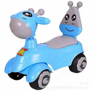 Blue Kids Scooter 1-3 Years Old Battery Powered With Seat And Music For Boys And Girls - Product Image 1