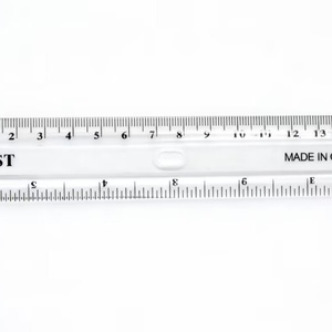 Material Escolar en Oferta, Regla Recta de Plástico Transparente de 15 cm/30 cm en Caja de Colores Económica - Product Image 2