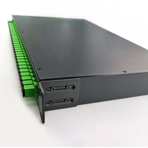 ZG Tech 互联网服务提供商 Black SM 1x32 1U 机架式 PLC 分路器 SC/APC ABS 盒式模块 50/50 分路单模 G.657A1 - Product Image 3