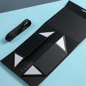 Caja <span class=keywords><strong>de</strong></span> Regalo Plegable para Pelucas y <span class=keywords><strong>Ropa</strong></span> con Cierre <span class=keywords><strong>de</strong></span> Cinta, Caja para Velas - Product Image 2