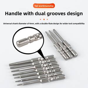 Embout de tournevis électrique XIXI 40X4mm Précision électronique Antidérapant Aimant puissant Alliage S2 Durci Multifonctionnel Antirouille - Product Image 5