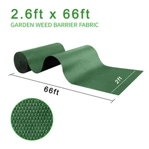 0.8m X 20m Garden Weed Barrier Landscape Fabric 3.2OZ Woven Mulch For Landscaping Ground Cover 2.6ft X 66ft Anti Weed Mat