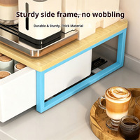 Support de rangement quotidien moderne en acier au carbone, gain de place, pour bar à café domestique, avec tiroir coulissant pour dosettes de café - Vente en gros usine