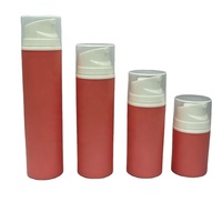Flacon pompe pour lotion corporelle en plastique, forme cylindrique, design personnalisé, 200 ml, 150 ml, 100 ml, 50 ml, L499