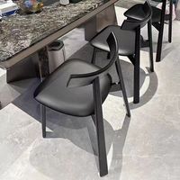 Chaise de Salle à Manger Médiévale Moderne Velours Doux Luxe Moderne en Bois Massif Rembourré pour Intérieur Restaurant Salon et Salon