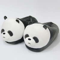 Dessin animé canard gros pantoufles hiver intérieur chaud Couple mignon Super doux peluche PP coton chaussures de sol