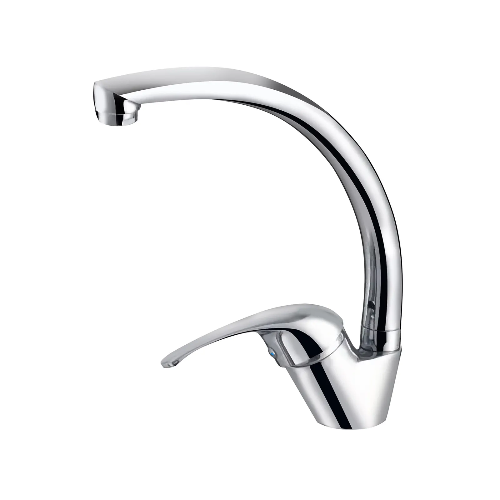 Watermark Commercial Chrome Single-Handle Standard Kitchen Faucet with Side Sprayer Mixer Taps