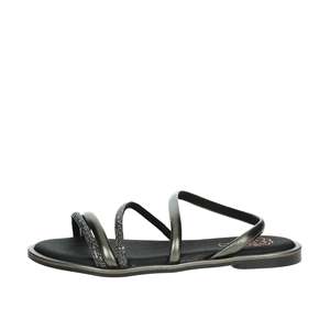 Sandalias Planas para Mujer Porronet 7010, Diseño con Tiras, Color Antracita - Product Image 1