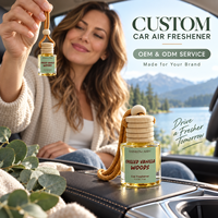 Diffuseur d'huile parfumée pour voiture avec logo personnalisé, flacon en verre suspendu, parfum frais longue durée pour voiture, maison, bureau, OEM, ODM, vente en gros