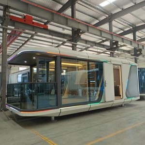 Casa Cápsula Espacial Panorámica de Lujo 2026, Casa Modular Prefabricada con Estructura de Acero y Aleación de Aluminio para <span class=keywords><strong>Hotel</strong></span>, Resort, Oficina, Villa - Product Image 6