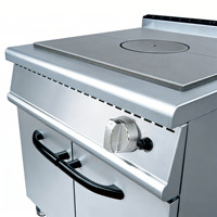 CPVKRY Plaque de cuisson professionnelle verticale en acier inoxydable à gaz (GPL/Gaz naturel) avec garantie 1 an