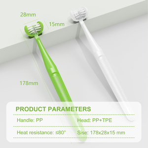 Sikat gigi hewan peliharaan bersih lidah gigi dalam lembut baru untuk anjing dan anak anjing - Product Image 6