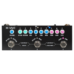 Pedal multiefectos para guitarra M-VAVE Cube Baby, procesador de guitarra portátil recargable, simulación de gabinete IR, afinador integrado, audio. - Product Image 1