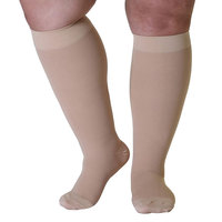 Chaussettes de compression confortables et apaisantes pour mollets larges Le soutien dégradé prévient l'enflure et la douleur Œdème Grandes poignets Unisexe XXXL Plus Size Men
