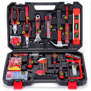 Set di strumenti di riparazione multifunzionali set di scatole per bici <span class=keywords><strong>kit</strong></span> di attrezzi combinati per utensili elettrici per auto professionali da meccanico - Product Image 1