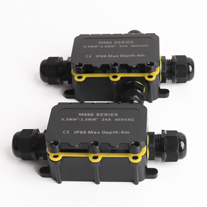 2024 hộp chống thấm nước ngoài trời dây chất lượng cao M686-4B Hộp nối chống thấm nước với tuyến cáp với nylon IP68 - Product Image 2