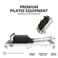 Pilates Reformer MJD W40, structure en aluminium pliable, gain de place, durable, équipement de fitness réglable, machine de Pilates Refoemer