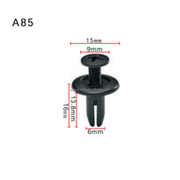 A85 Clips de vis de tapis en plastique Clips de fixation de rivet en plastique pour voiture automatique